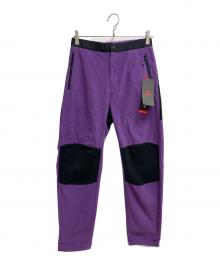 MARMOT（マーモット）の古着「ロッジフリースパンツ」｜パープル×ブラック