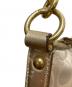 中古・古着 COACH (コーチ) シグネチャー フローラル ショルダーバッグ ベージュ：6000円