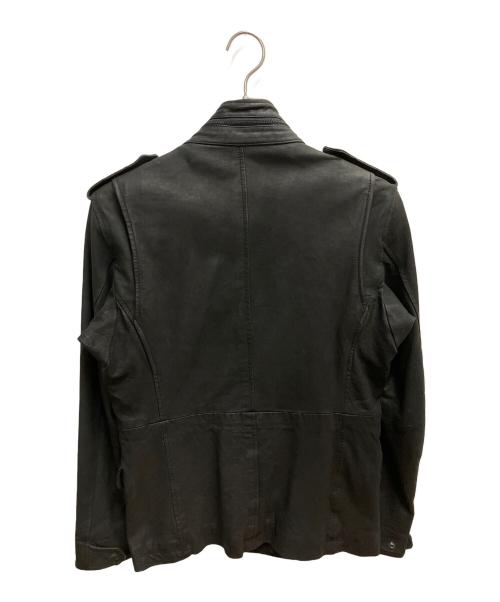 nano・universe（ナノ・ユニバース）nano・universe (ナノ・ユニバース) M65レザージャケット ブラック サイズ:SIZE 38の古着・服飾アイテム