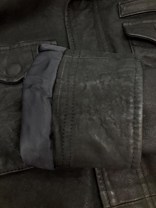 nano・universe（ナノ・ユニバース）nano・universe (ナノ・ユニバース) M65レザージャケット ブラック サイズ:SIZE 38の古着・服飾アイテム