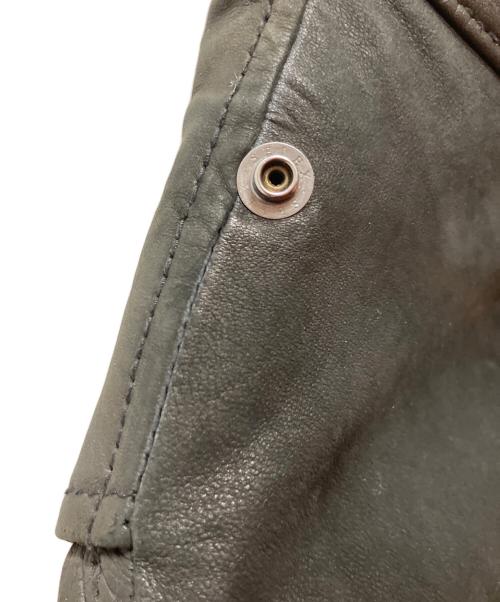 nano・universe（ナノ・ユニバース）nano・universe (ナノ・ユニバース) M65レザージャケット ブラック サイズ:SIZE 38の古着・服飾アイテム