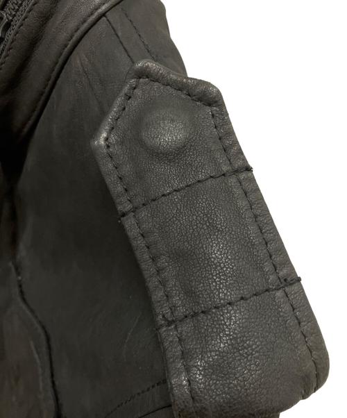nano・universe（ナノ・ユニバース）nano・universe (ナノ・ユニバース) M65レザージャケット ブラック サイズ:SIZE 38の古着・服飾アイテム