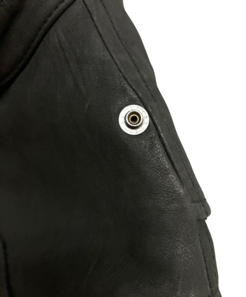 nano・universe（ナノ・ユニバース）nano・universe (ナノ・ユニバース) M65レザージャケット ブラック サイズ:SIZE 38の古着・服飾アイテム