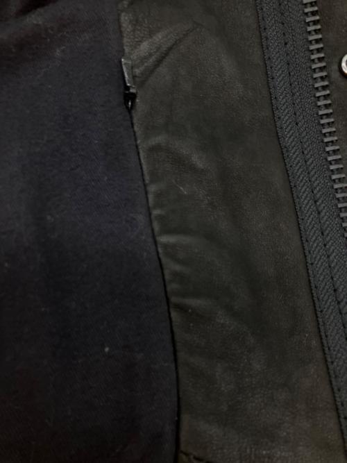 nano・universe（ナノ・ユニバース）nano・universe (ナノ・ユニバース) M65レザージャケット ブラック サイズ:SIZE 38の古着・服飾アイテム