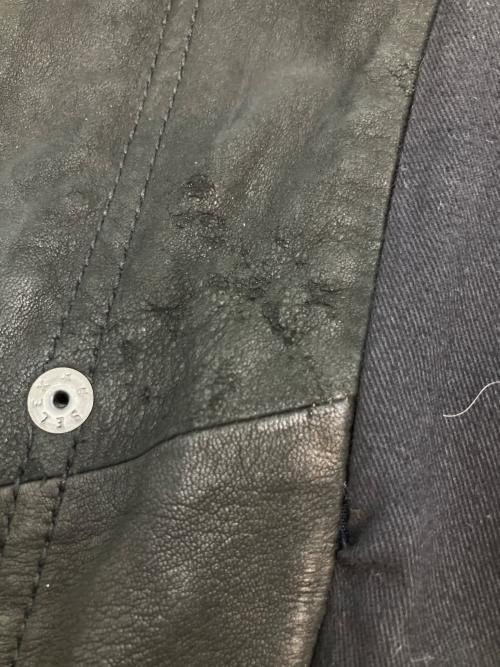 nano・universe（ナノ・ユニバース）nano・universe (ナノ・ユニバース) M65レザージャケット ブラック サイズ:SIZE 38の古着・服飾アイテム