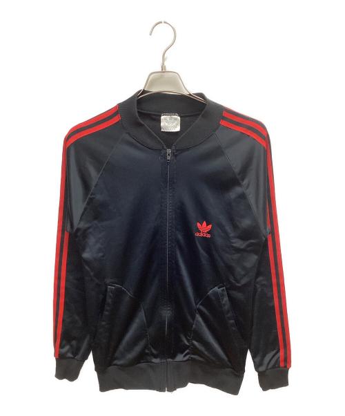 adidas（アディダス）adidas (アディダス) トラックジャケット ブラック×レッド サイズ:SIZE Lの古着・服飾アイテム