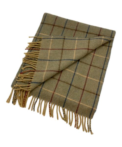 Burberry's（バーバリー）Burberry's (バーバリーズ) マフラー オリーブの古着・服飾アイテム