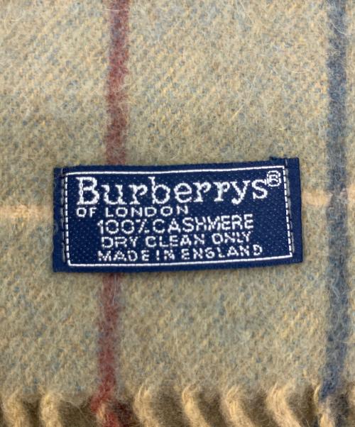 Burberry's（バーバリー）Burberry's (バーバリーズ) マフラー オリーブの古着・服飾アイテム