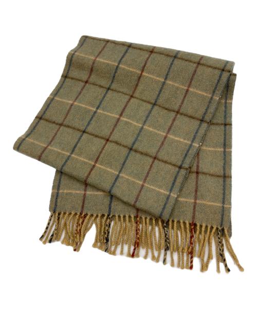 Burberry's（バーバリー）Burberry's (バーバリーズ) マフラー オリーブの古着・服飾アイテム