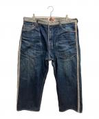 EVISU×SIOTANI BROTHERSエヴィス×塩谷ブラザーズ）の古着「リバーシブルデニムパンツ」｜インディゴ