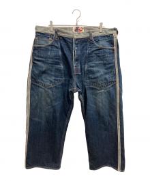 EVISU×SIOTANI BROTHERS（エヴィス×塩谷ブラザーズ）の古着「リバーシブルデニムパンツ」｜インディゴ