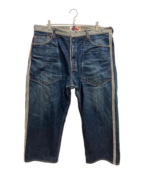 EVISU（エヴィス）EVISU (エヴィス) SIOTANI BROTHERS (塩谷ブラザーズ) リバーシブルデニムパンツ インディゴ サイズ:SIZE W40×L33の古着・服飾アイテム