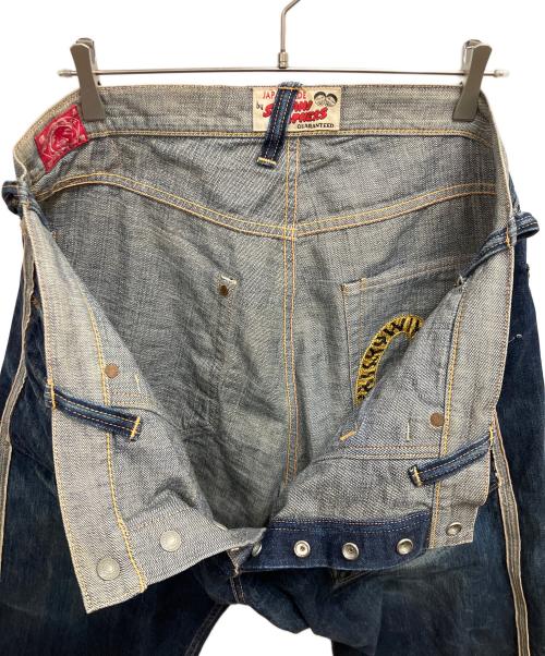 EVISU（エヴィス）EVISU (エヴィス) SIOTANI BROTHERS (塩谷ブラザーズ) リバーシブルデニムパンツ インディゴ サイズ:SIZE W40×L33の古着・服飾アイテム