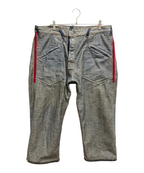 EVISU（エヴィス）EVISU (エヴィス) SIOTANI BROTHERS (塩谷ブラザーズ) リバーシブルデニムパンツ インディゴ サイズ:SIZE W40×L33の古着・服飾アイテム