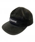 SUPREMEシュプリーム）の古着「SUEDE CAMP CAP」｜ブラック