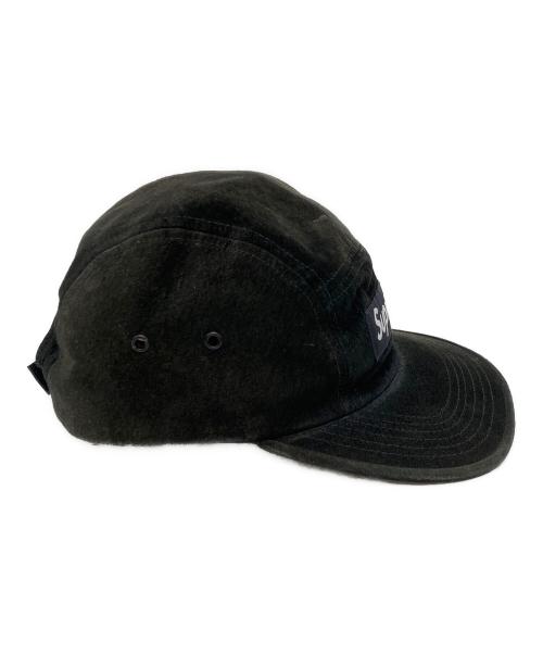 SUPREME（シュプリーム）SUPREME (シュプリーム) SUEDE CAMP CAP ブラックの古着・服飾アイテム