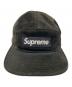 SUPREME (シュプリーム) SUEDE CAMP CAP ブラック：8000円