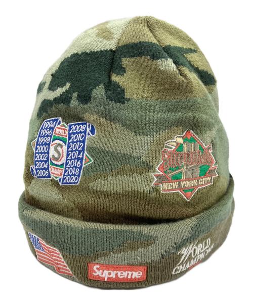 SUPREME（シュプリーム）SUPREME (シュプリーム) New Era (ニューエラ) ニット帽 グリーンの古着・服飾アイテム