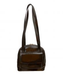 GUCCI（グッチ）の古着「OLD GUCCI バンブーショルダーバッグ」｜ブラウン