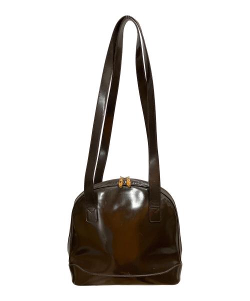 GUCCI（グッチ）GUCCI (グッチ) OLD GUCCI バンブーショルダーバッグ ブラウンの古着・服飾アイテム