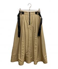 JUDDY CORN（ジュディーコーン）の古着「ダルビッチカバーロングスカート」｜カーキ