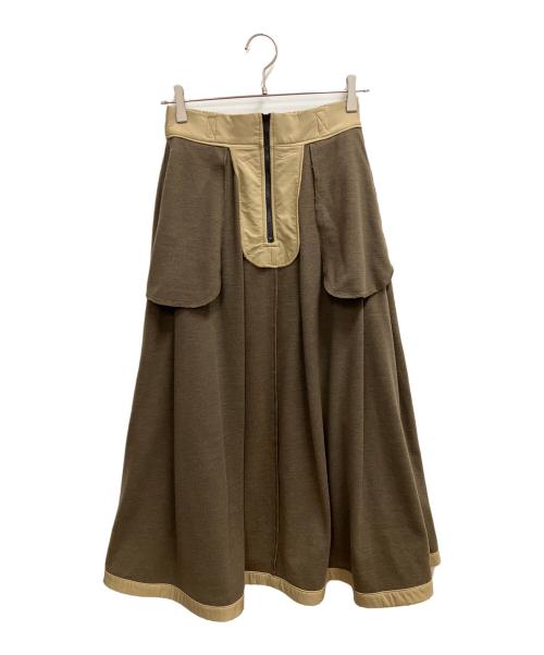 JUDDY CORN（ジュディーコーン）JUDDY CORN (ジュディーコーン) ダルビッチカバーロングスカート カーキ サイズ:SIZE Freeの古着・服飾アイテム