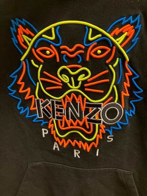 KENZO（ケンゾー）KENZO (ケンゾー) スウェットプルオーバーパーカー ブラック サイズ:SIZE Sの古着・服飾アイテム
