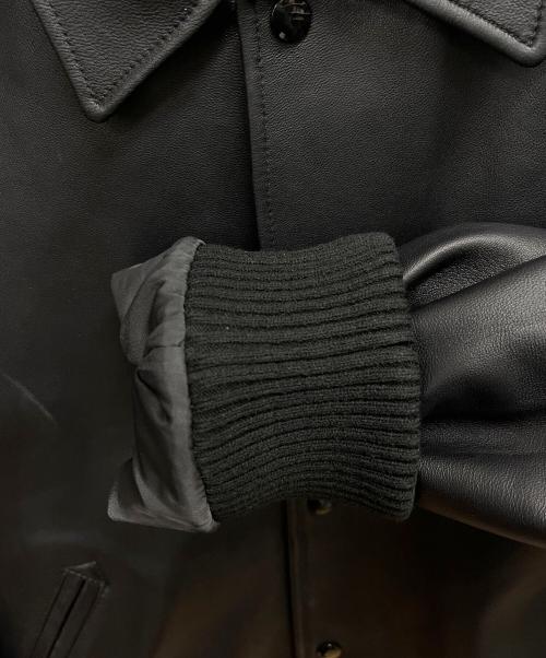 skookum（スクーカム）skookum (スクーカム) レザースタジャン ブラック サイズ:SIZE XLの古着・服飾アイテム