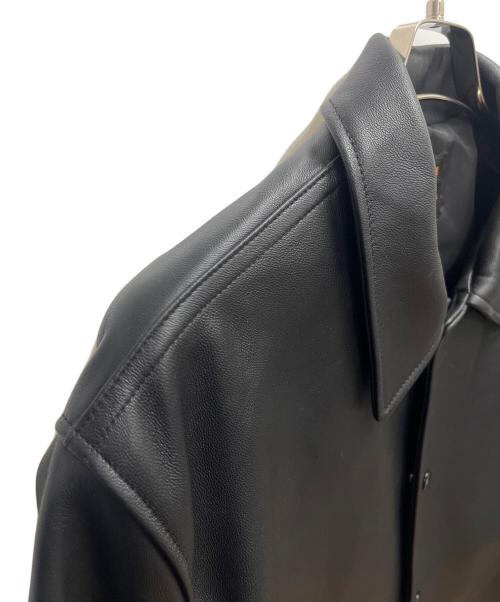 skookum（スクーカム）skookum (スクーカム) レザースタジャン ブラック サイズ:SIZE XLの古着・服飾アイテム