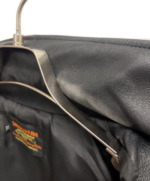 skookum（スクーカム）skookum (スクーカム) レザースタジャン ブラック サイズ:SIZE XLの古着・服飾アイテム
