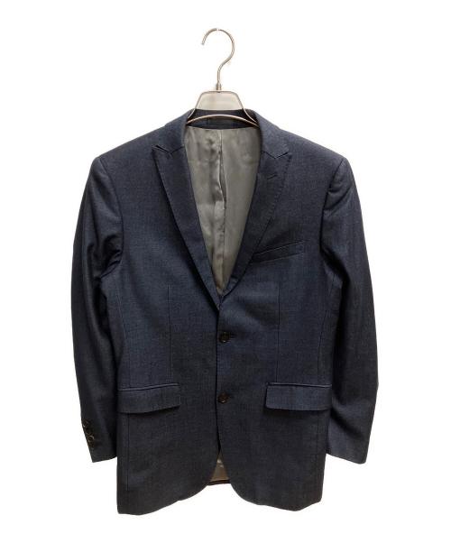 BURBERRY BLACK LABEL（バーバリーブラックレーベル）BURBERRY BLACK LABEL (バーバリーブラックレーベル) ウールシルク混セットアップスーツ ネイビー サイズ:SIZE 38Rの古着・服飾アイテム