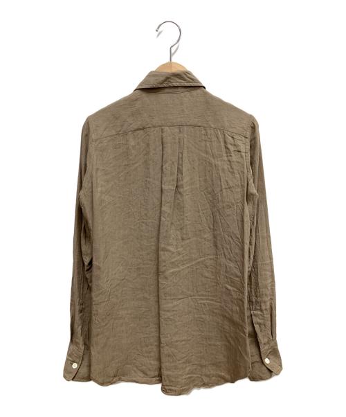 MADISON BLUE（マディソンブルー）MADISON BLUE (マディソンブルー) リネンシルクマダムシャツ ブラウン サイズ:SIZE 00（XS）の古着・服飾アイテム