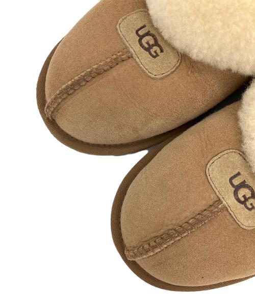 UGG（アグ）UGG (アグ) コケット　ムートンスリッパ ブラウン×ベージュ サイズ:SIZE 24cmの古着・服飾アイテム