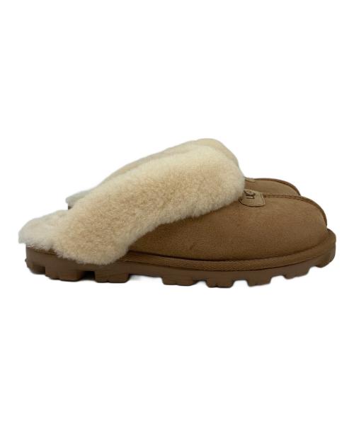 UGG（アグ）UGG (アグ) コケット　ムートンスリッパ ブラウン×ベージュ サイズ:SIZE 24cmの古着・服飾アイテム