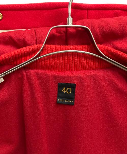 SCYEBASICS（サイベーシックス）SCYEBASICS (サイベーシックス) UNITED ARROWS (ユナイテッドアローズ) ダッフルコート レッド サイズ:SIZE 40の古着・服飾アイテム