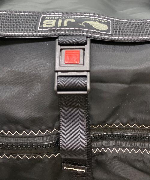 JIB（ジブ）JIB (ジブ) Border Duffle Bag ブラックの古着・服飾アイテム