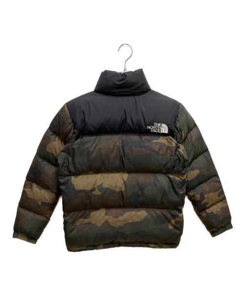 THE NORTH FACE（ザ ノース フェイス）THE NORTH FACE (ザ ノース フェイス) ヌプシダウンジャケット ブラック×グリーン サイズ:SIZE Sの古着・服飾アイテム