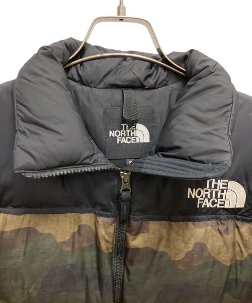 THE NORTH FACE（ザ ノース フェイス）THE NORTH FACE (ザ ノース フェイス) ヌプシダウンジャケット ブラック×グリーン サイズ:SIZE Sの古着・服飾アイテム