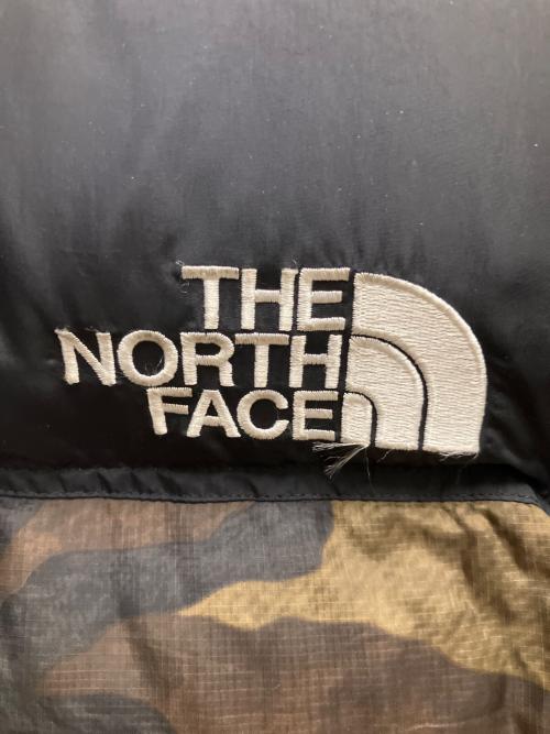 THE NORTH FACE（ザ ノース フェイス）THE NORTH FACE (ザ ノース フェイス) ヌプシダウンジャケット ブラック×グリーン サイズ:SIZE Sの古着・服飾アイテム