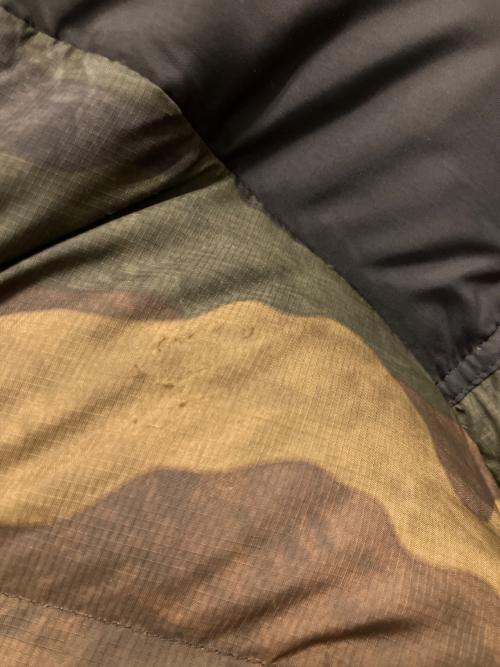 THE NORTH FACE（ザ ノース フェイス）THE NORTH FACE (ザ ノース フェイス) ヌプシダウンジャケット ブラック×グリーン サイズ:SIZE Sの古着・服飾アイテム