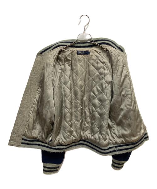 POLO RALPH LAUREN（ポロ・ラルフローレン）POLO RALPH LAUREN (ポロ・ラルフローレン) スタジャン ネイビー×グレー サイズ:SIZE Mの古着・服飾アイテム