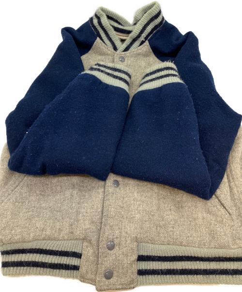 POLO RALPH LAUREN（ポロ・ラルフローレン）POLO RALPH LAUREN (ポロ・ラルフローレン) スタジャン ネイビー×グレー サイズ:SIZE Mの古着・服飾アイテム