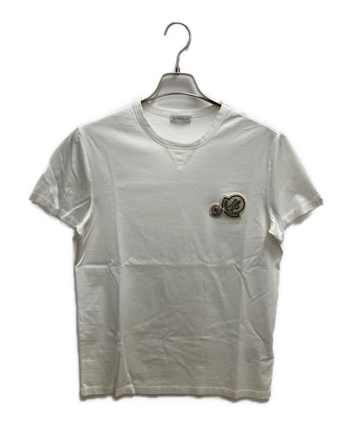MONCLER（モンクレール）MONCLER (モンクレール) MAGLIA T-SHIRT 半袖カットソー ホワイト サイズ:SIZE Mの古着・服飾アイテム