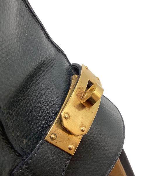 HERMES（エルメス）HERMES (エルメス) ケリー モカシン ローファー ブルー×ゴールド サイズ:SIZE 36 1/2の古着・服飾アイテム