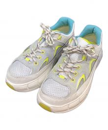 UGG（アグ）の古着「Westsider Low ローカットスニーカー」｜グレー×蛍光グリーン