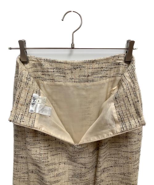 CELINE（セリーヌ）CELINE (セリーヌ) セットアップスカートスーツ ベージュ サイズ:SIZE 42/SIZE 40の古着・服飾アイテム