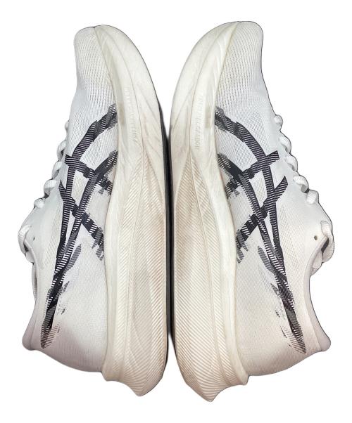 asics（アシックス）asics (アシックス) MAGIC SPEED4 ランニングシューズ ホワイト×ブラック サイズ:SIZE 28.5cmの古着・服飾アイテム