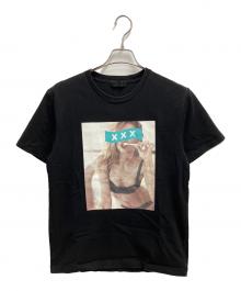 GOD SELECTION XXX（ゴッド セレクション トリプルエックス）の古着「アンバーハート　プリントTシャツ」｜ブラック