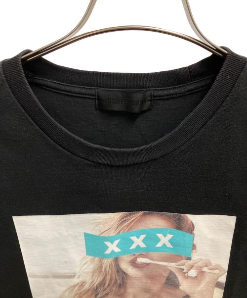 GOD SELECTION XXX（ゴッド セレクション トリプルエックス）GOD SELECTION XXX (ゴッド セレクション トリプルエックス) アンバーハート　プリントTシャツ ブラック サイズ:SIZE Mの古着・服飾アイテム