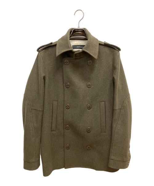 DSQUARED2（ディースクエアード）DSQUARED2 (ディースクエアード) Pコート オリーブ サイズ:SIZE 50cmの古着・服飾アイテム